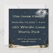 WeihnachtsParty Einladung (Rückseite)