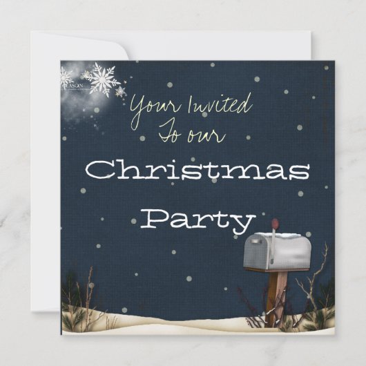 WeihnachtsParty Einladung (Vorderseite)