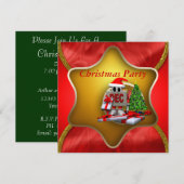 WeihnachtsParty Einladung (Vorne/Hinten)