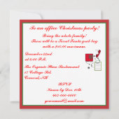 WeihnachtsParty Einladung: Medizinisches oder Einladung (Rückseite)