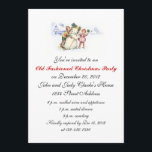 WeihnachtsParty EinladungenVintager Snowman Einladung<br><div class="desc">Altmodische WeihnachtsParty Einladungen. Fertigen Sie mit Ihrem Text und Farbschema besonders an. Wählen Sie von einer Vielzahl der Schnelldruckerpapiere.</div>