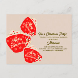 WeihnachtsParty Frohe Tasse Postkarte