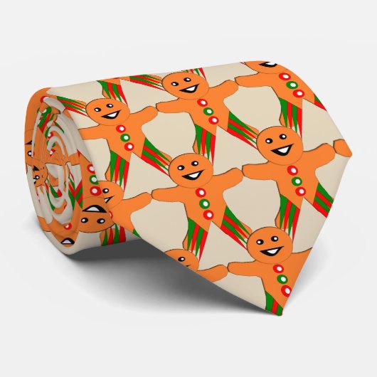 WeihnachtsParty Gingerbread Krawatte (Gerollt)