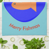 WeihnachtsParty Goldfsh Custom Handtuch (Gefaltet)