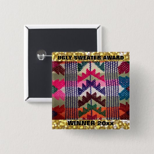 WeihnachtsParty-hässlicher Button (Vorne & Hinten)