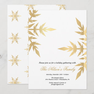 Weihnachtsparty Holiday Holly  Feiertagskarte