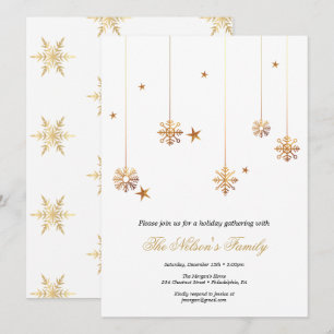 Weihnachtsparty Holiday Holly Feiertagskarte