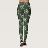 WeihnachtsParty-Leggings mit Schneeflockemuster Leggings (Rückseite)