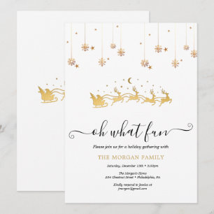 Weihnachtsparty mit Holiday Holly Feiertagskarte