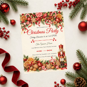 Weihnachtsparty mit Nussknacker im märchenhaften S Einladung
