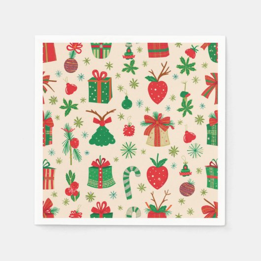 WeihnachtsParty Napkins Serviette (Vorderseite)
