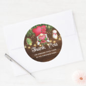 WeihnachtsParty Personalisiert Runder Aufkleber (Umschlag)