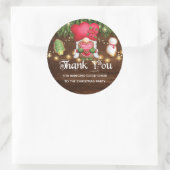 WeihnachtsParty Personalisiert Runder Aufkleber (Tasche)