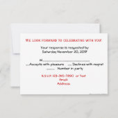 WeihnachtsParty UAWG RSVP Karte (Rückseite)