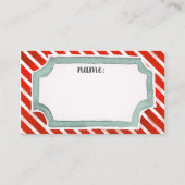 Weihnachtsparty Weihnachtskarten für klassische Ge Visitenkarte (Rückseite)