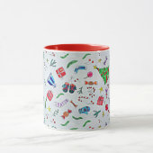 Weihnachtspass, beliebtes Muster, Tasse (Zentrum)