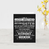 Weihnachtspass für Bruder von Schwester 1 Karte (Gelbe Blume)