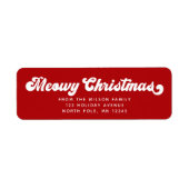 Weihnachtspass Katze Moderne Rücksendeadresse  (Vorne)