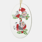 Weihnachtspass Keramikornament (Links)
