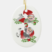Weihnachtspass Keramikornament (Hinten)