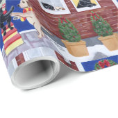 Weihnachtspass Labradors Geschenkpapier (Rolleneckpunkt)