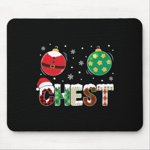 Weihnachtspass Matching Couple Family Chestnut Män Mousepad