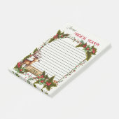 Weihnachtspass-Rentier Post-it Klebezettel (angewinkelt)