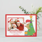 Weihnachtspass-Weihnachtskarte Einladung (Stehend Vorderseite)