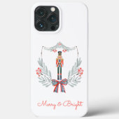 Weihnachtspastel Light Blue Nutcracker Holiday Case-Mate iPhone Hülle (Rückseite)