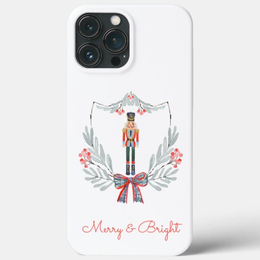 Weihnachtspastel Light Blue Nutcracker Holiday Case-Mate iPhone Hülle (Rückseite)