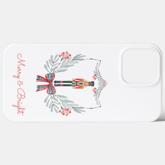 Weihnachtspastel Light Blue Nutcracker Holiday Case-Mate iPhone Hülle (Rückseite (Horizontal))