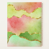 Weihnachtspastellfarben, goldfarben, neu Jahr Planer (Rückseite)