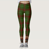 Weihnachtspatchwork Kariert Leggings (Vorderseite)