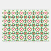 Weihnachtspatchwork-Quiltpapier-Set Geschenkpapier Set (Vorderseite)