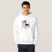 Weihnachtspembroke-WaliserCorgi Hoodie (Vorne ganz)