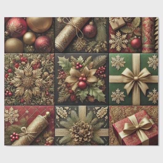 Weihnachtspenden Geschenkpapier (Flach)
