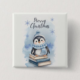 Weihnachtspenguin Button