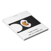 Weihnachtspenguin Candy Bar Wrapper Gastgeschenk Notizblock (angewinkelt)
