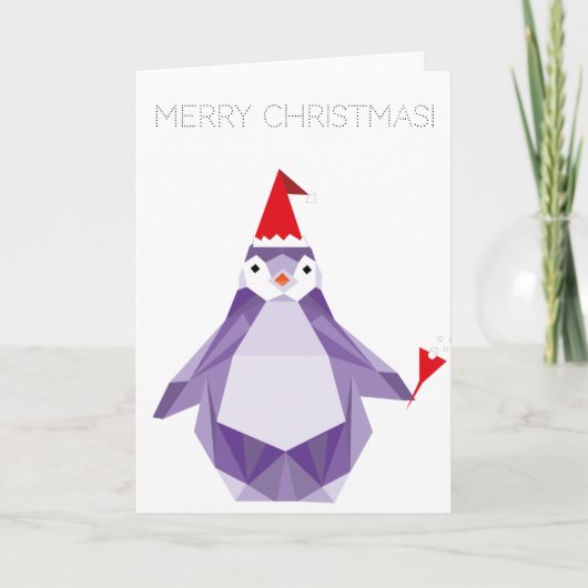 WeihnachtsPenguin Feiertagskarte (Vorderseite)
