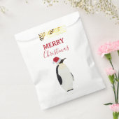 Weihnachtspenguin Funny Animal mit Weihnachtsmannm Geschenktütchen (Versiegelt)