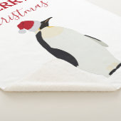 Weihnachtspenguin Funny Animal mit Weihnachtsmannm Sherpadecke (3/4)
