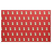 Weihnachtspenguin geht auf Schneepattern Stoff (Fat Quarter (45,7 x 55,9 cm))