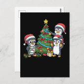 Weihnachtspenguin Geschenk Kinder Weihnachtsbaum P Postkarte (Vorne/Hinten)