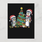 Weihnachtspenguin Geschenk Kinder Weihnachtsbaum P Postkarte (Vorderseite)