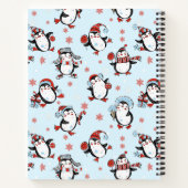 Weihnachtspenguin im Text individuell anpassbar Notizblock (Rückseite)