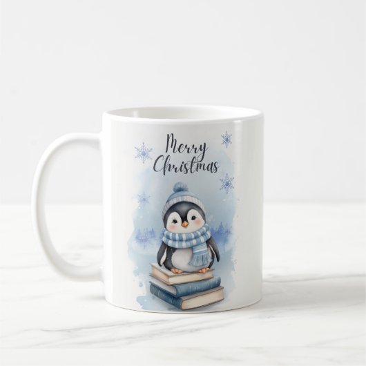 Weihnachtspenguin Kaffeetasse (Links)