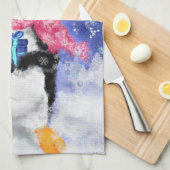 Weihnachtspenguin Küchentuch (Viertel Falte)