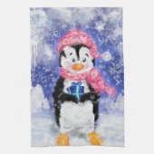 Weihnachtspenguin Küchentuch (Vertikal)
