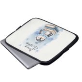Weihnachtspenguin Laptopschutzhülle (Vorne Knopf)