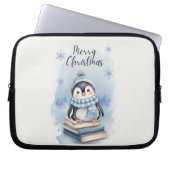 Weihnachtspenguin Laptopschutzhülle (Vorderseite)